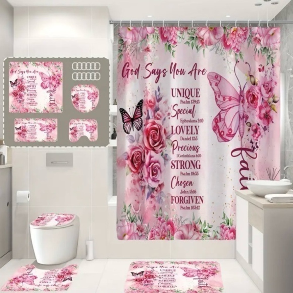 4pc Faith Bathroom Set NWT